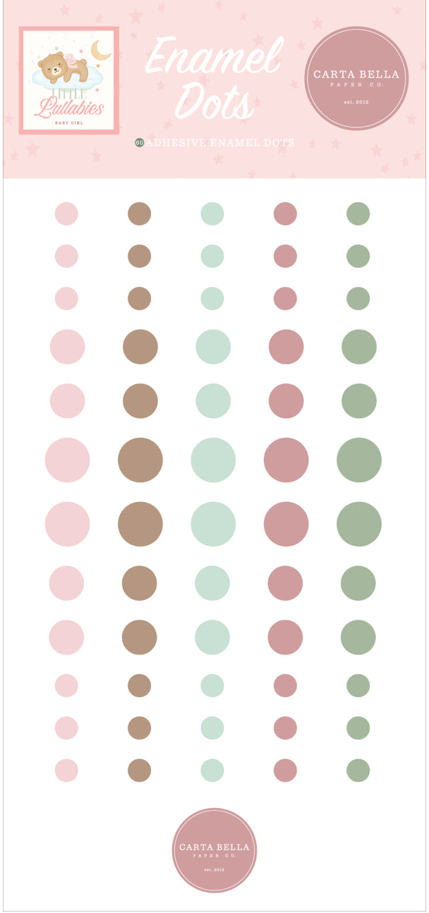 Carta Bella - Little Lullabies Baby Girl - Enamel Dots