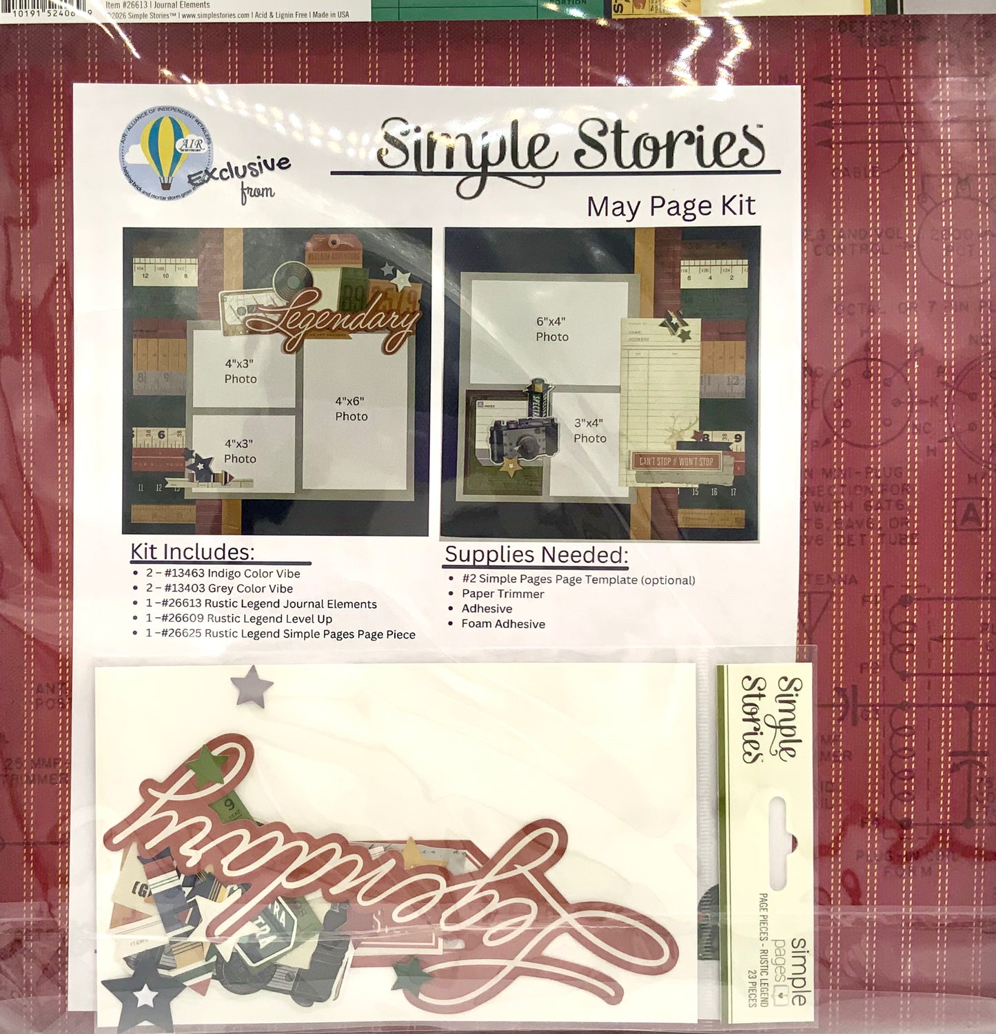 Simple Stories - AIR Exclusive Page Kit - Rustic Legend