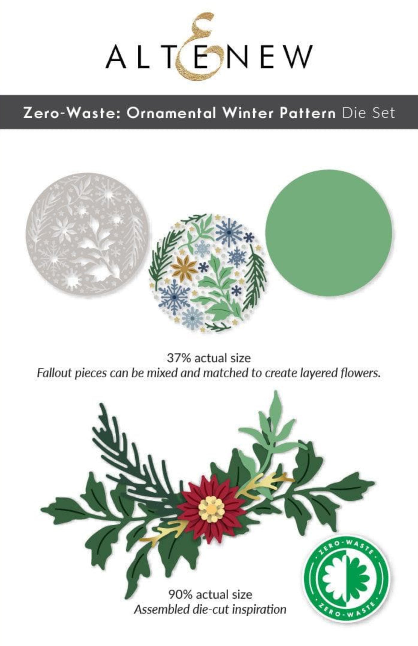 Altenew - Zero-Waste: Ornamental Winter Pattern