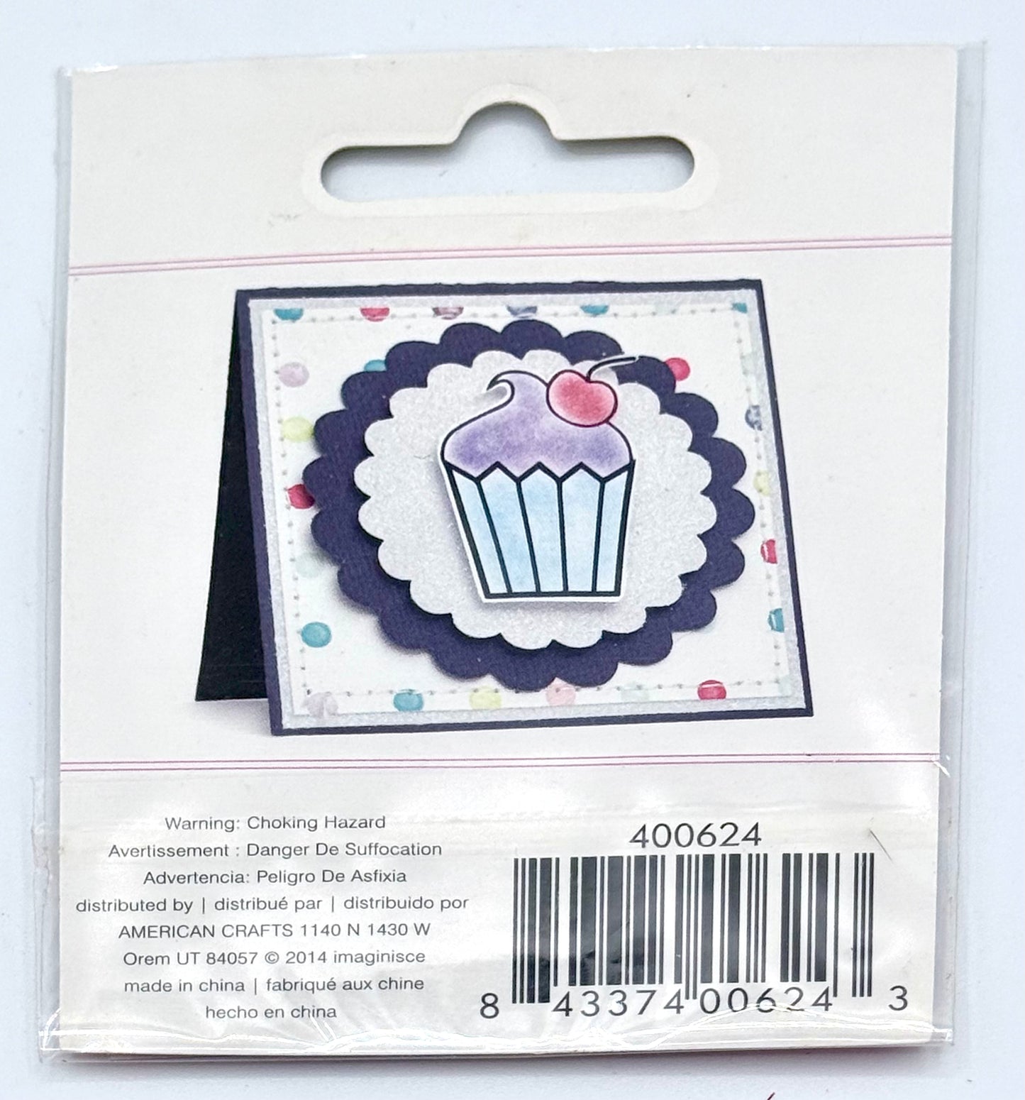 Imaginisce - Clear Acrylic Stamps - Cupcake