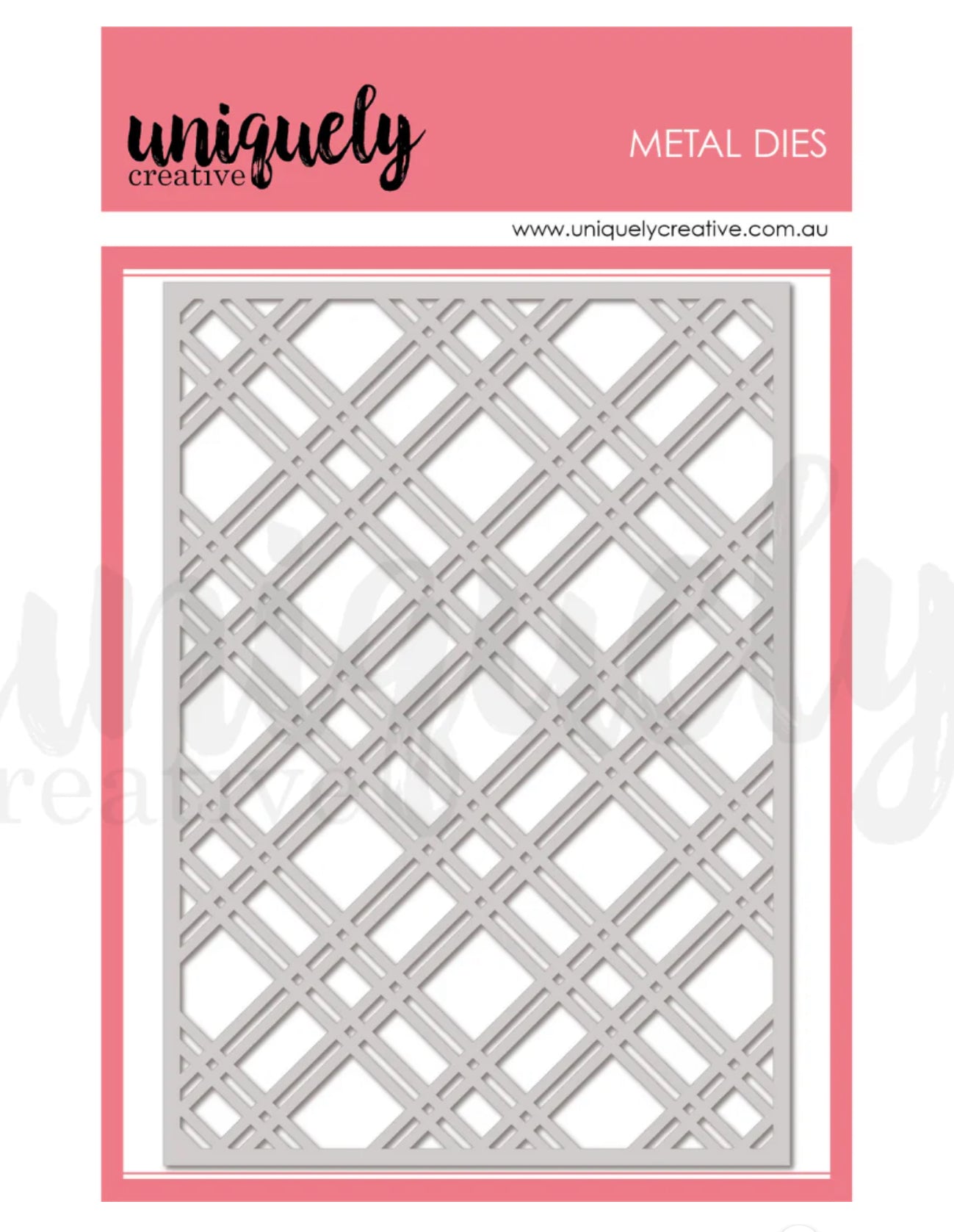Uniquely Creative - Metal Dies - Plaid Coverplate Die