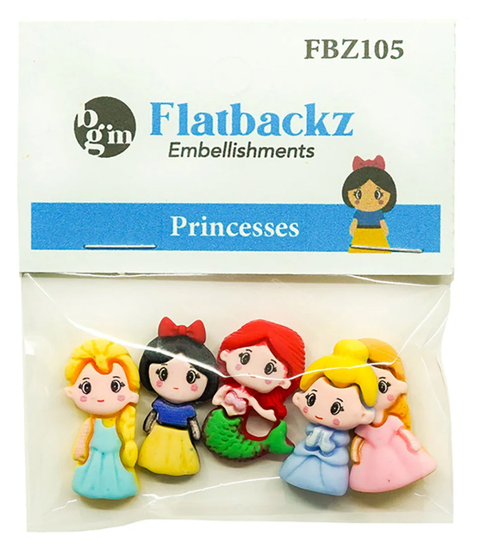 Buttons Galore & More - Flatbackz - Princesses