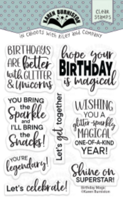 Karen Burniston - Clear Stamps - Birthday Magic