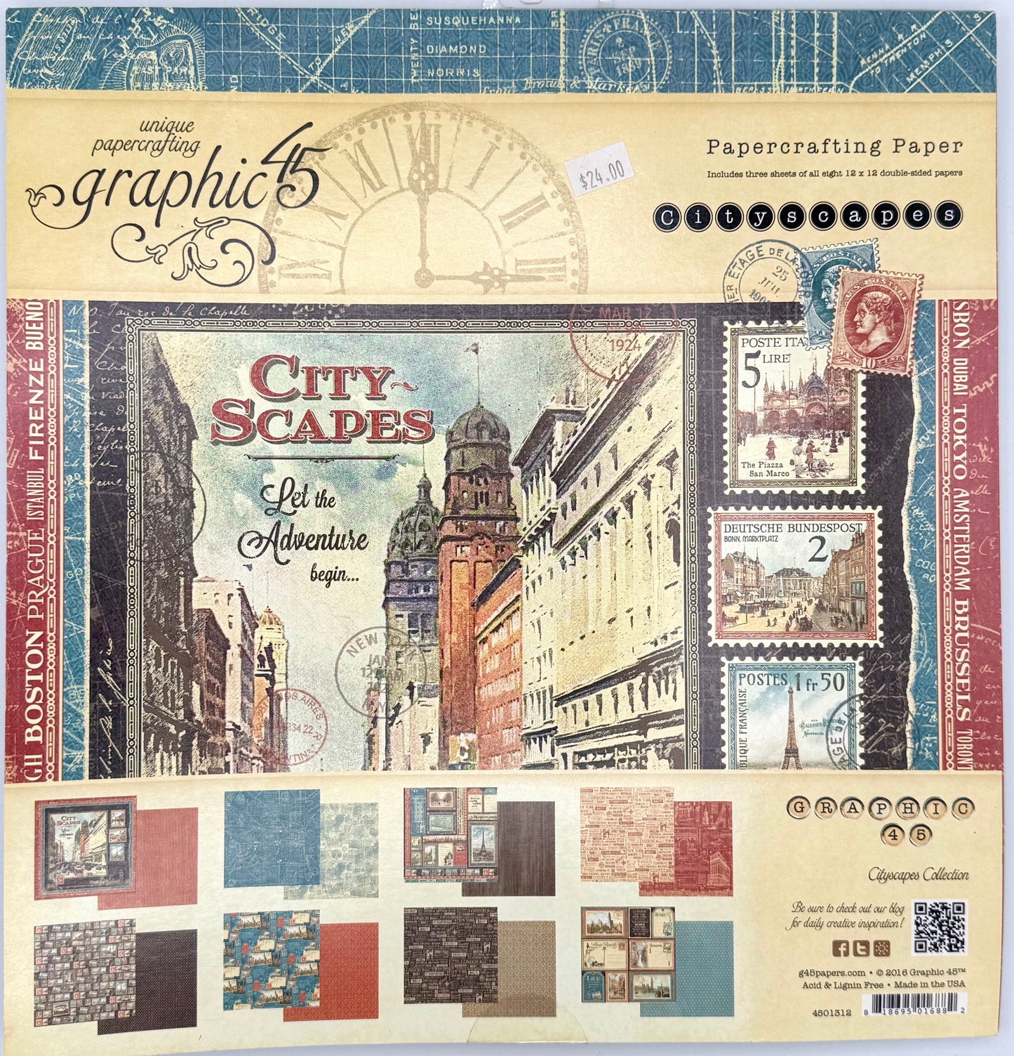 Graphic 45 - Collection Kit - Cityscapes