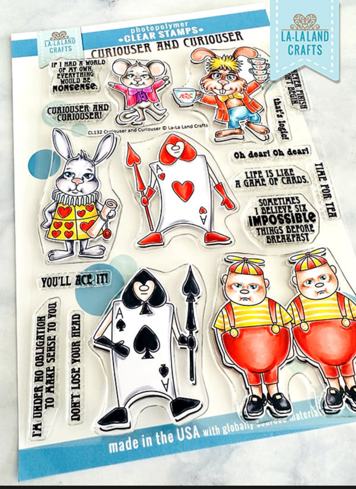 La-La Land Crafts - Photopolymer Stamps - Curiouser and Curiouser