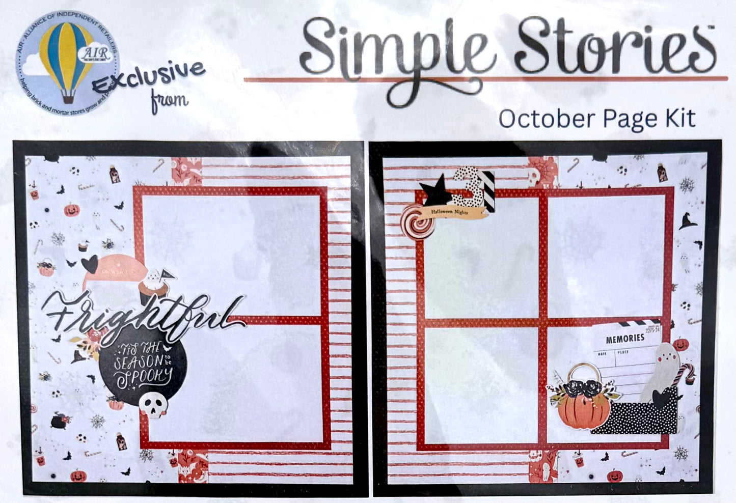 Simple Stories - AIR Exclusive October Page Kit - Frightful Fun