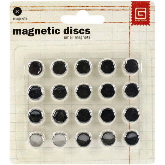 Basic Grey - Small Magnetic Discs - Small