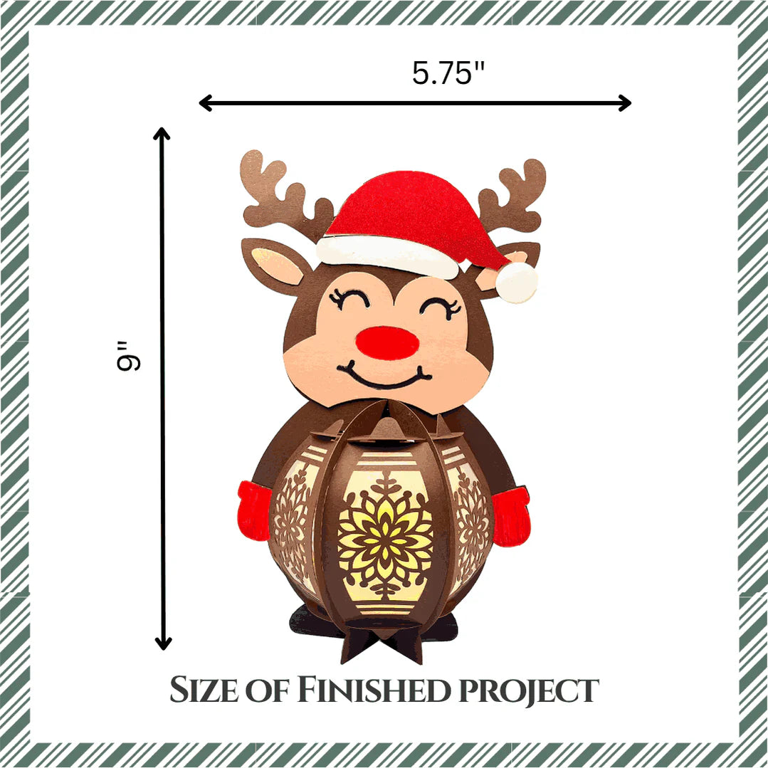 CrafTreat - DIY - Lantern - Reindeer