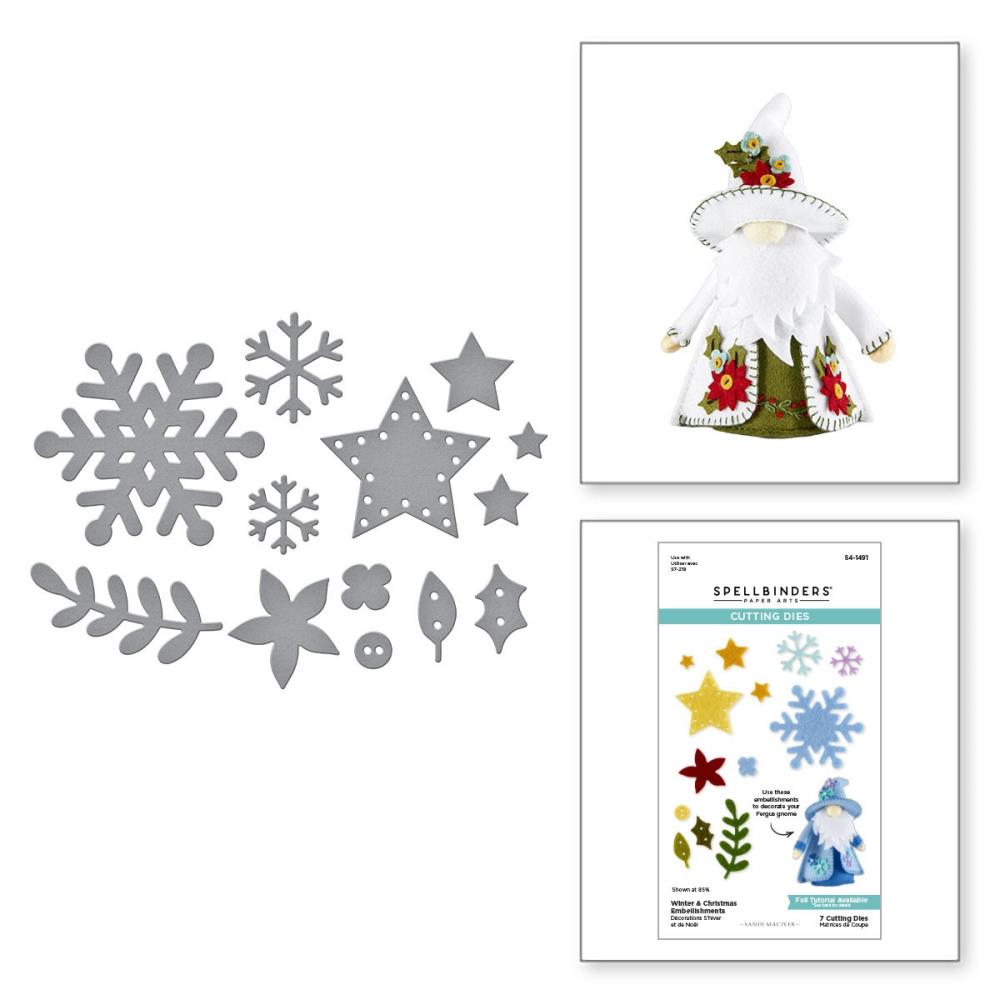 Spellbinders Cutting Dies - Winter & Christmas Embellishments