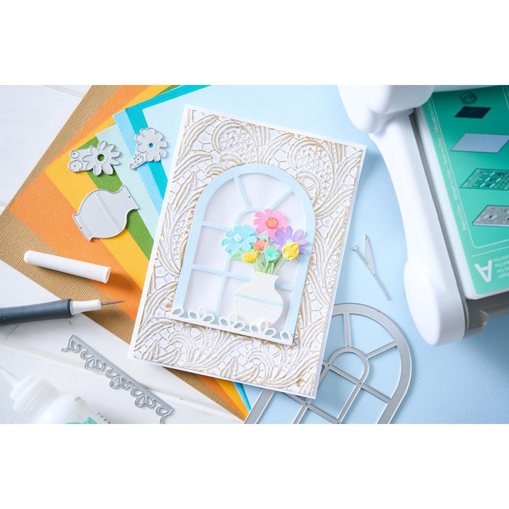 Sizzix - Thinlits Dies - Windowsill Flowers & Vase