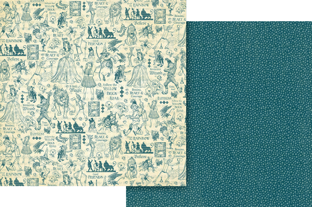 Graphic 45 - Wonder of Oz - Brains, Heart, and Courage