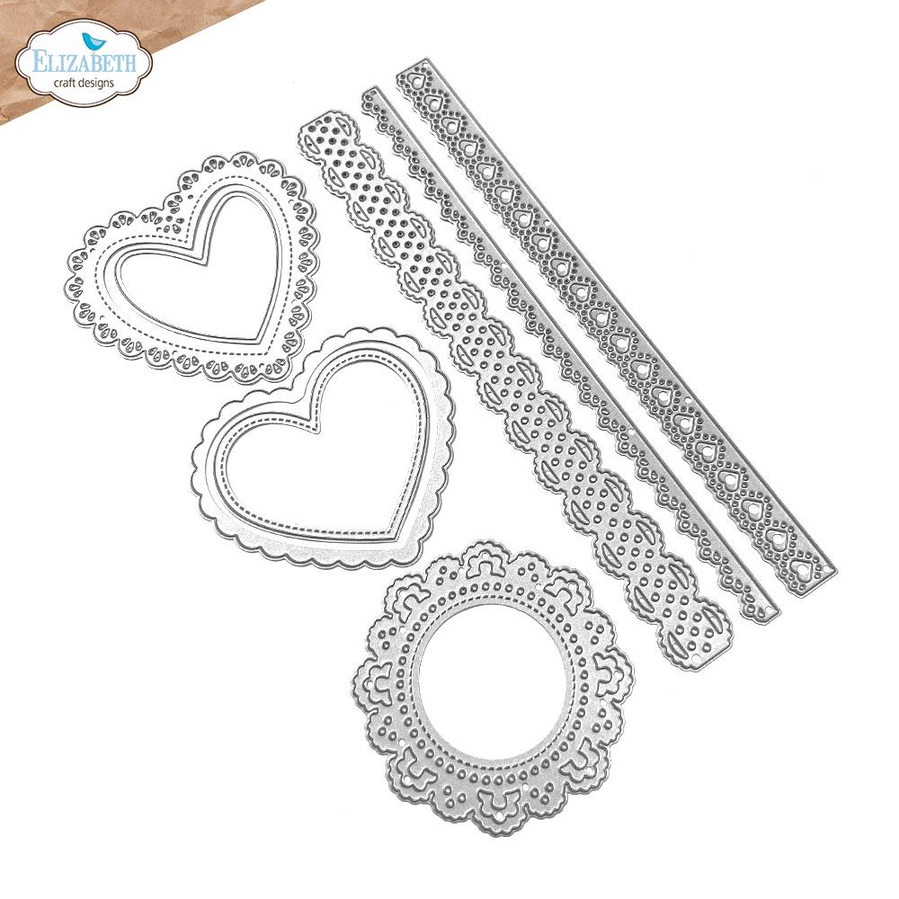 Elizabeth Craft Designs - Lace, Heart, and Doily Die