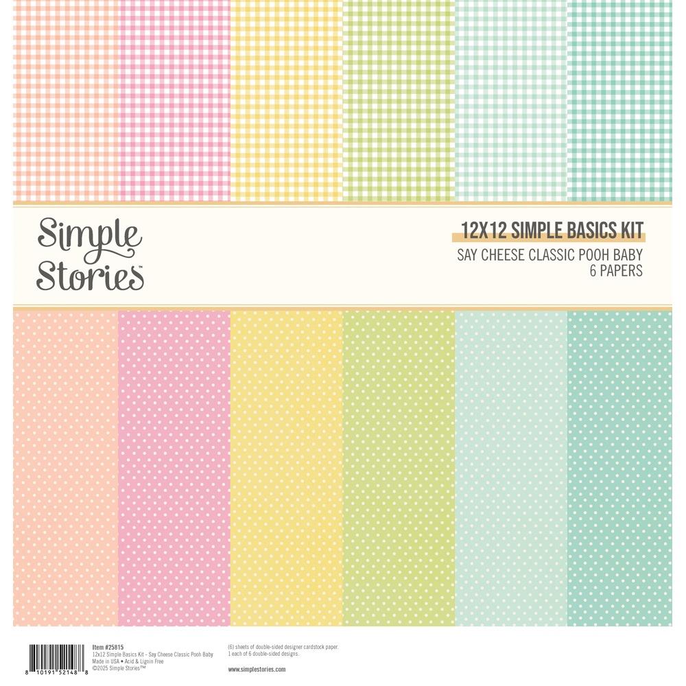 Simple Stories - Say Cheese Classic Pooh Baby - 12x12 Basic Solids Kit