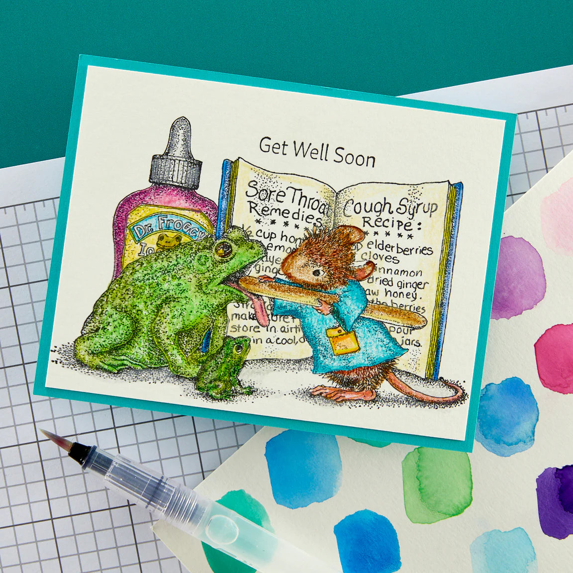Spellbinders - Cling Rubber Stamps - Froggy Throat