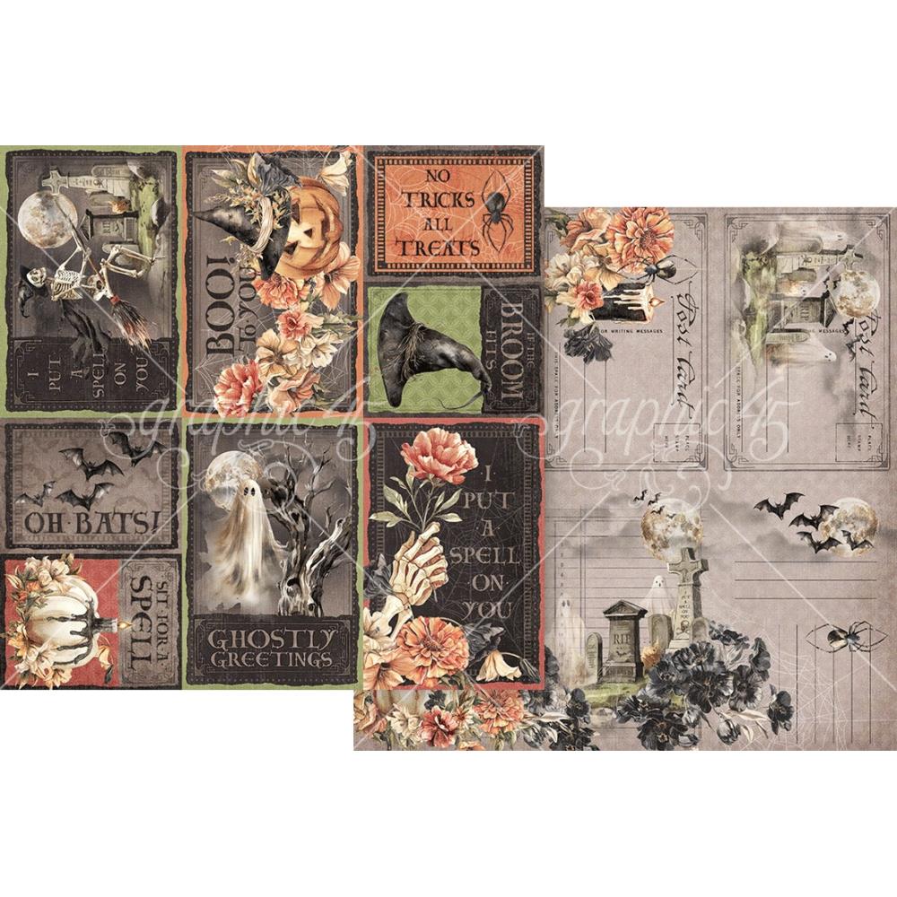 Graphic 45 - Ghostly Greetings - If the Broom Fits