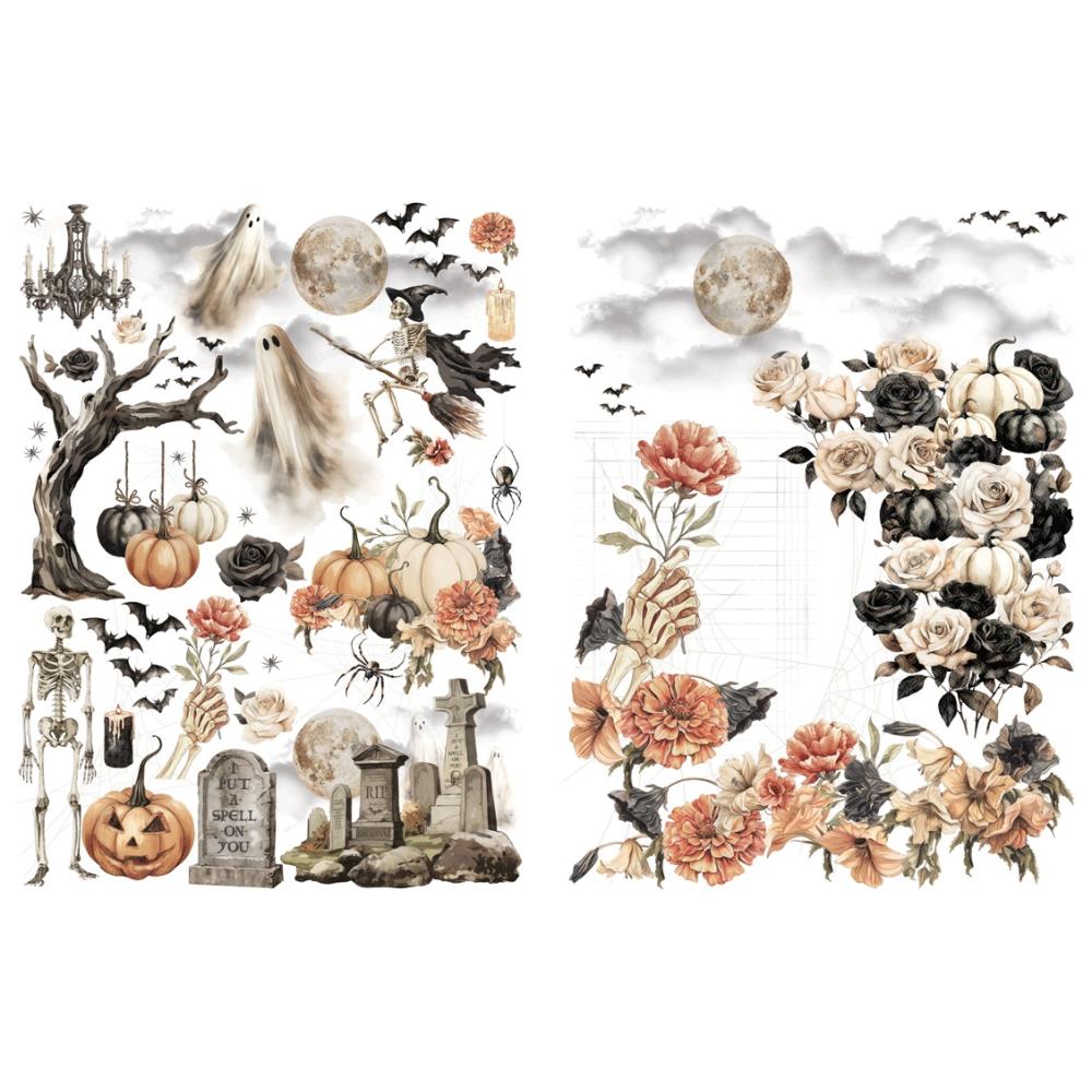 Graphic 45 - Ghostly Greetings - Rub-on Transfer Set