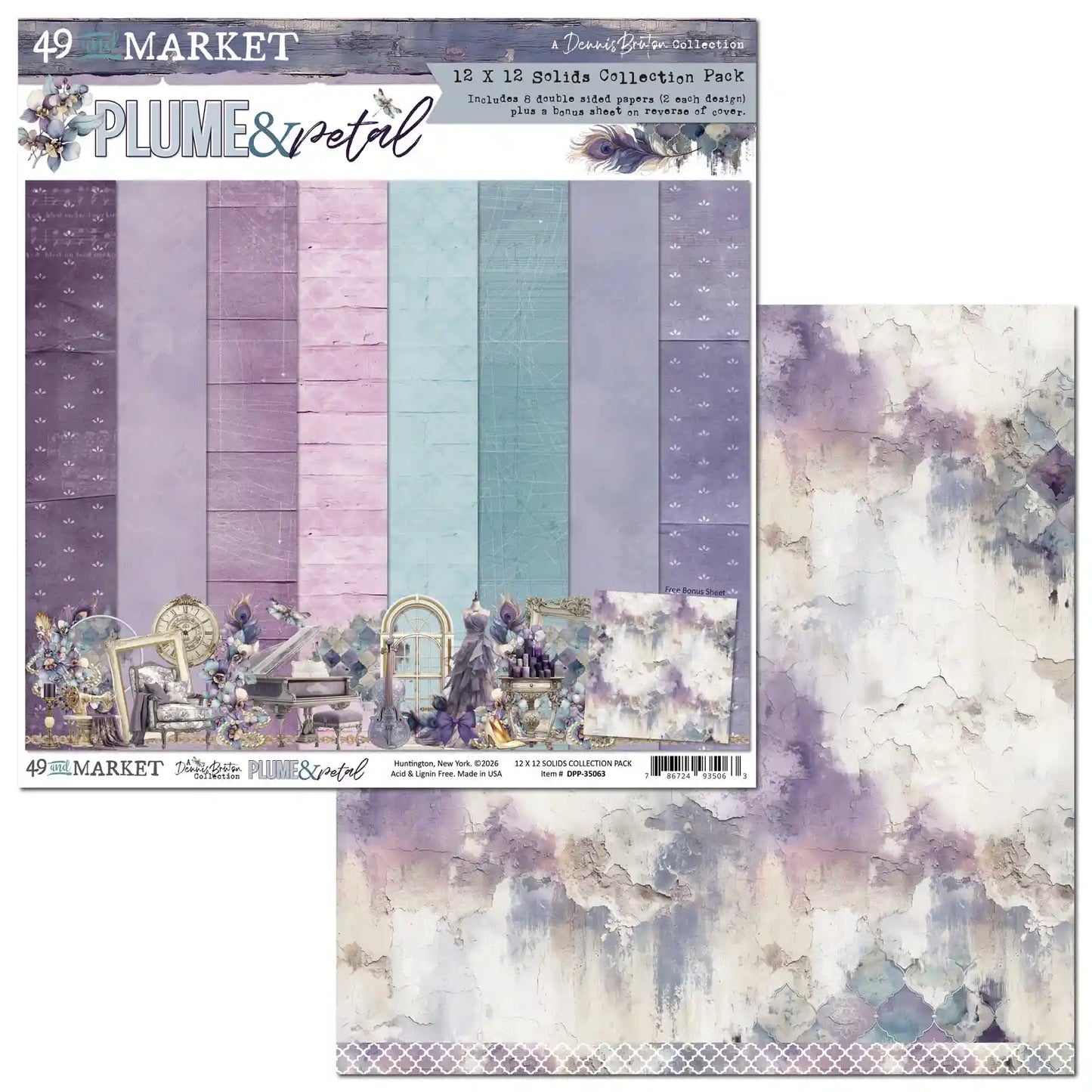 49 & Market - Plume & Petal - 12x12 Solids Collection Pack