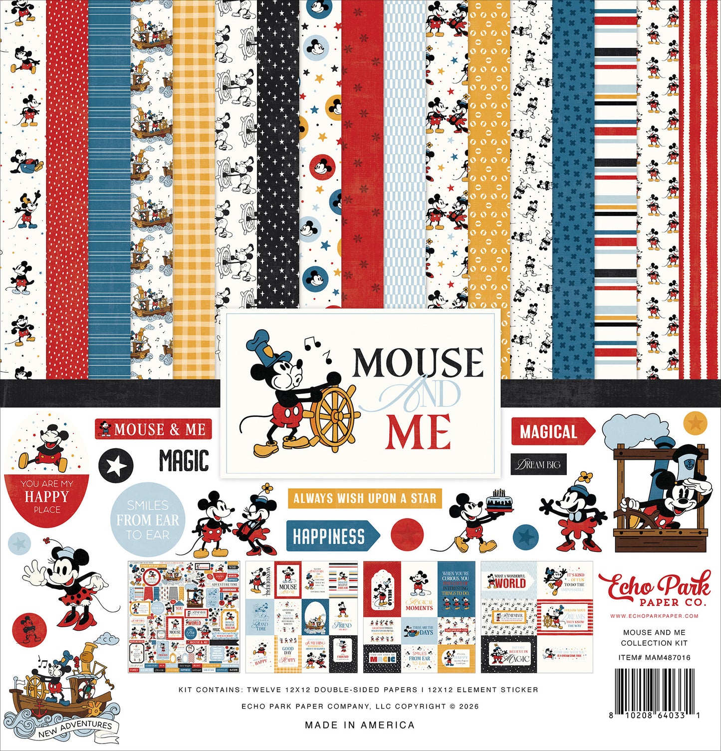 Echo Park - Mouse And Me - 12x12 Collection Kit