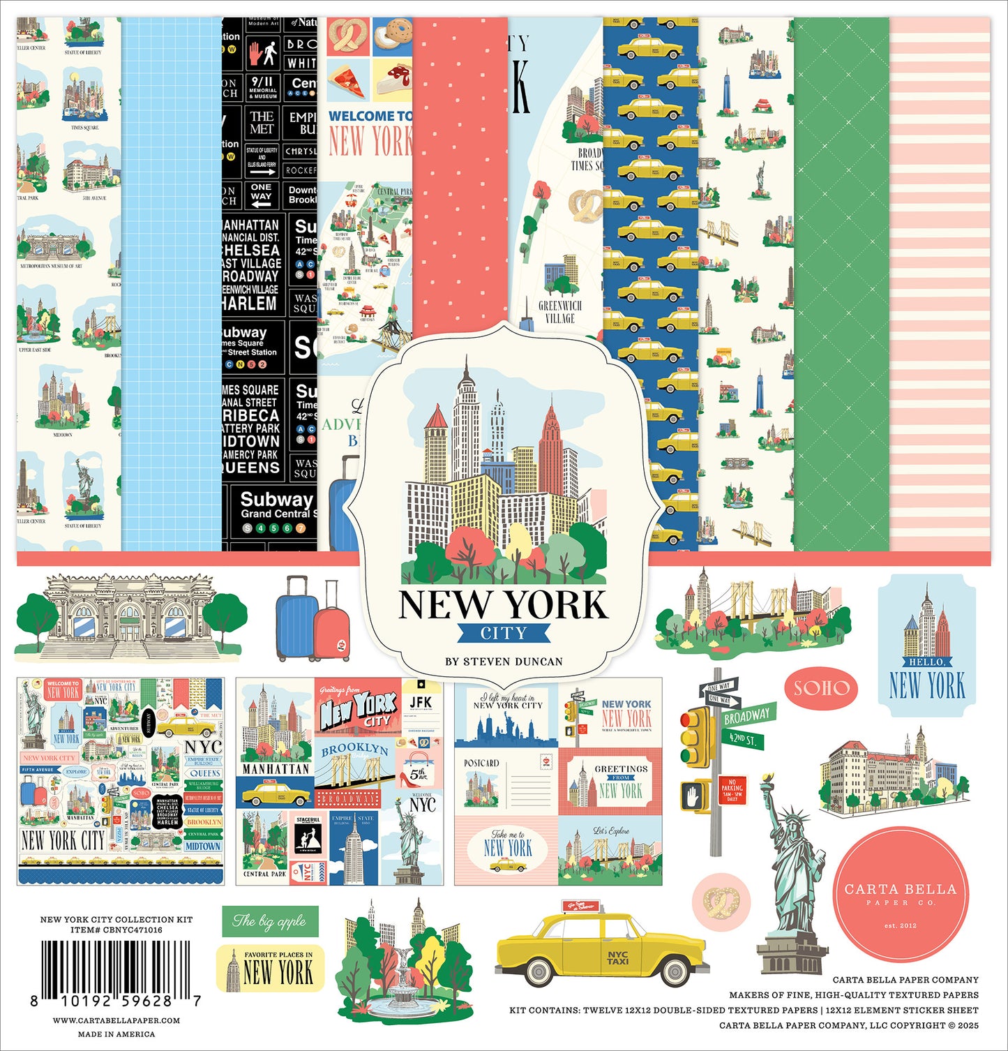 Carta Bella - New York City - 12x12 Collection Kit
