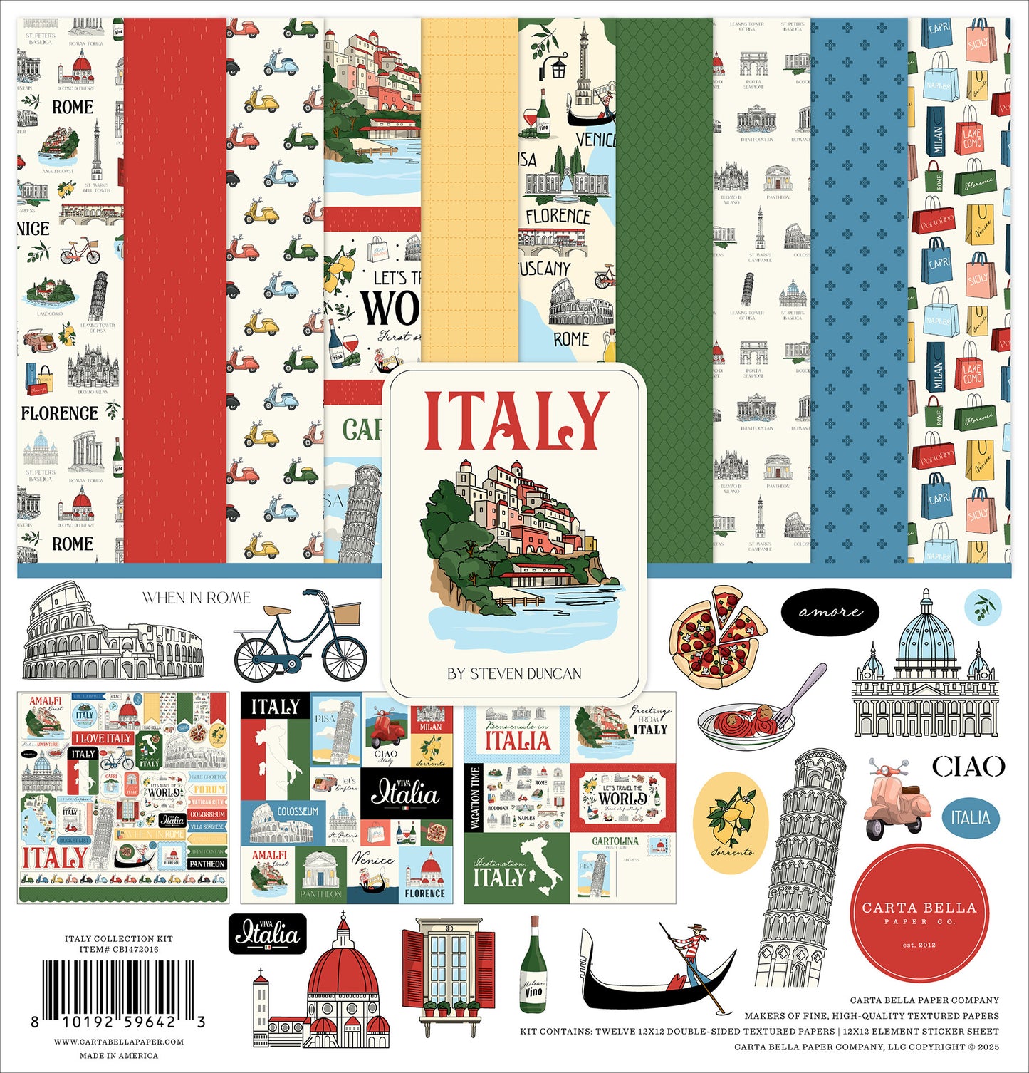 Carta Bella - Italy - 12x12 Collection Kit