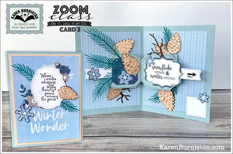Karen Burniston - Card Kits - Pine Cone Pop-up Card