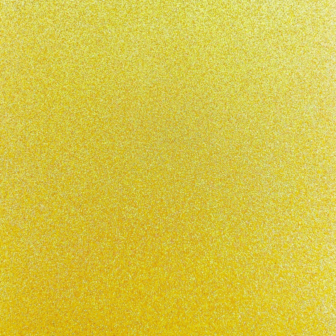 Craft Perfect - Glitter Card - Sherbert Lemon