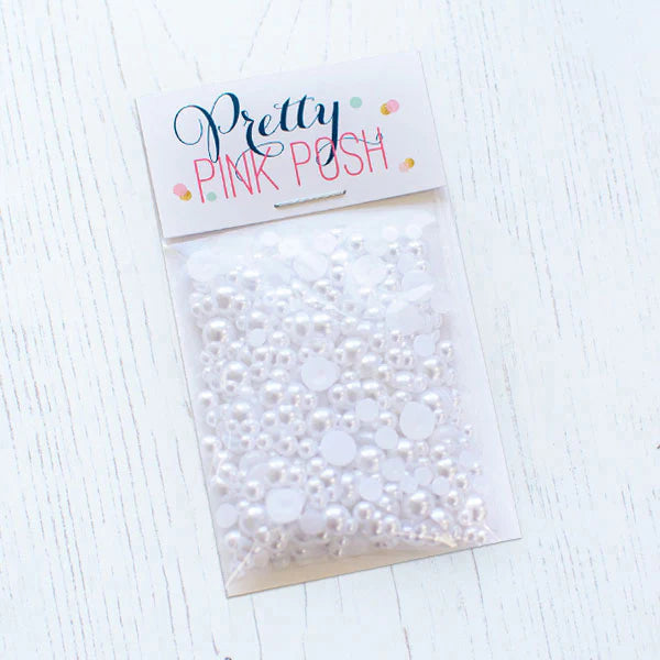 Pretty Pink Posh - Pearls - Marshmallow