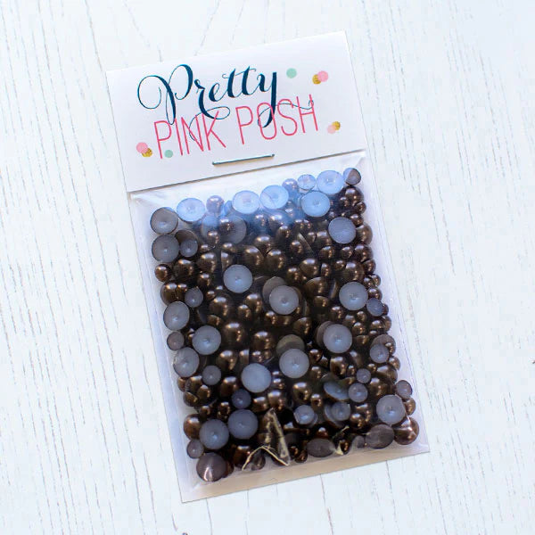 Pretty Pink Posh - Pearls - Espresso