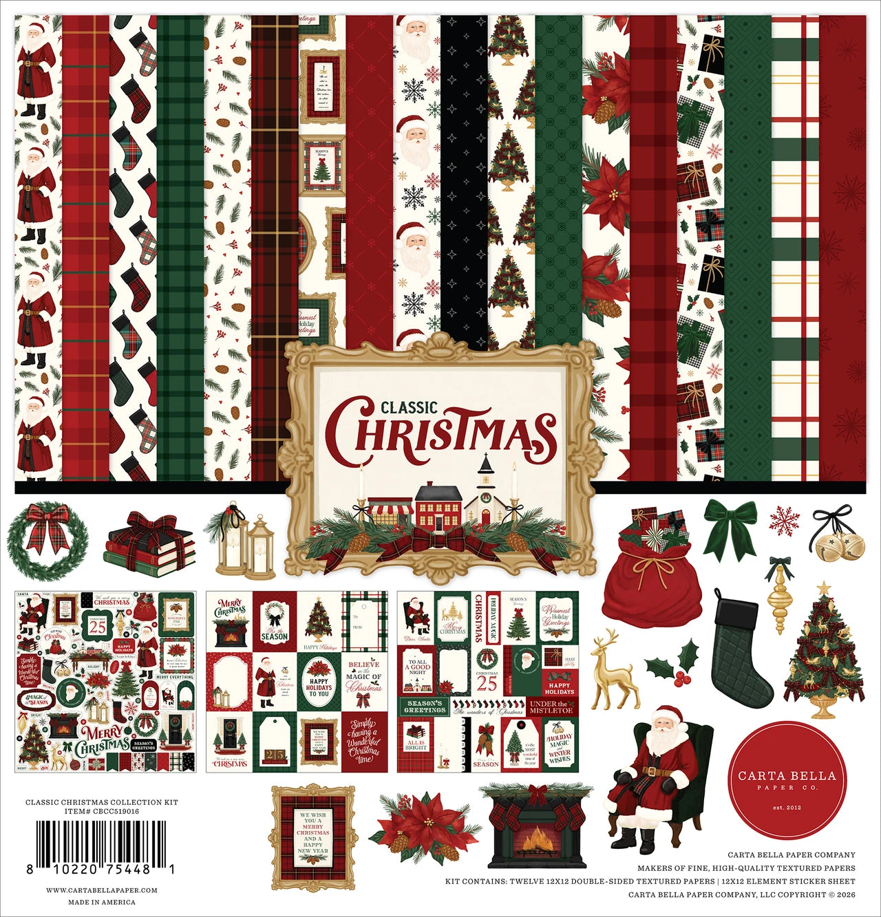 Carta Bella - Collection Kit - Classic Christmas