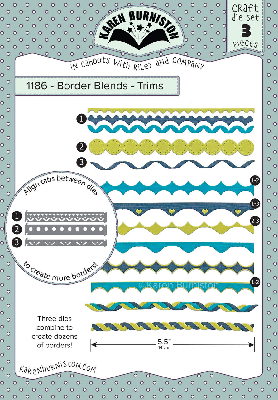 1186 Karen Burniston - Border Blends - Trims