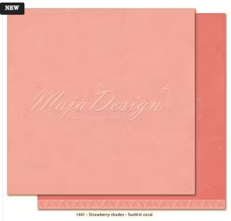 Maja Design - Monochromes - Strawberry Shades - Sunkist Coral