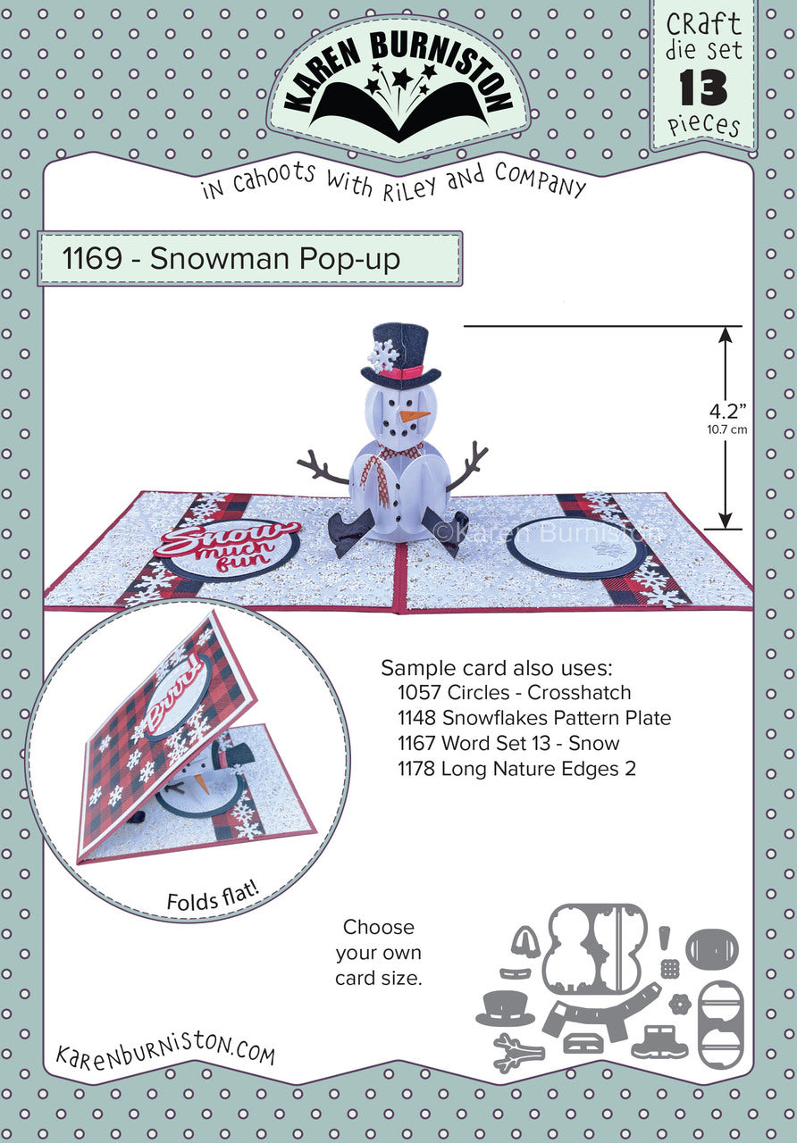 1169 Karen Burniston - Snowman Pop-Up