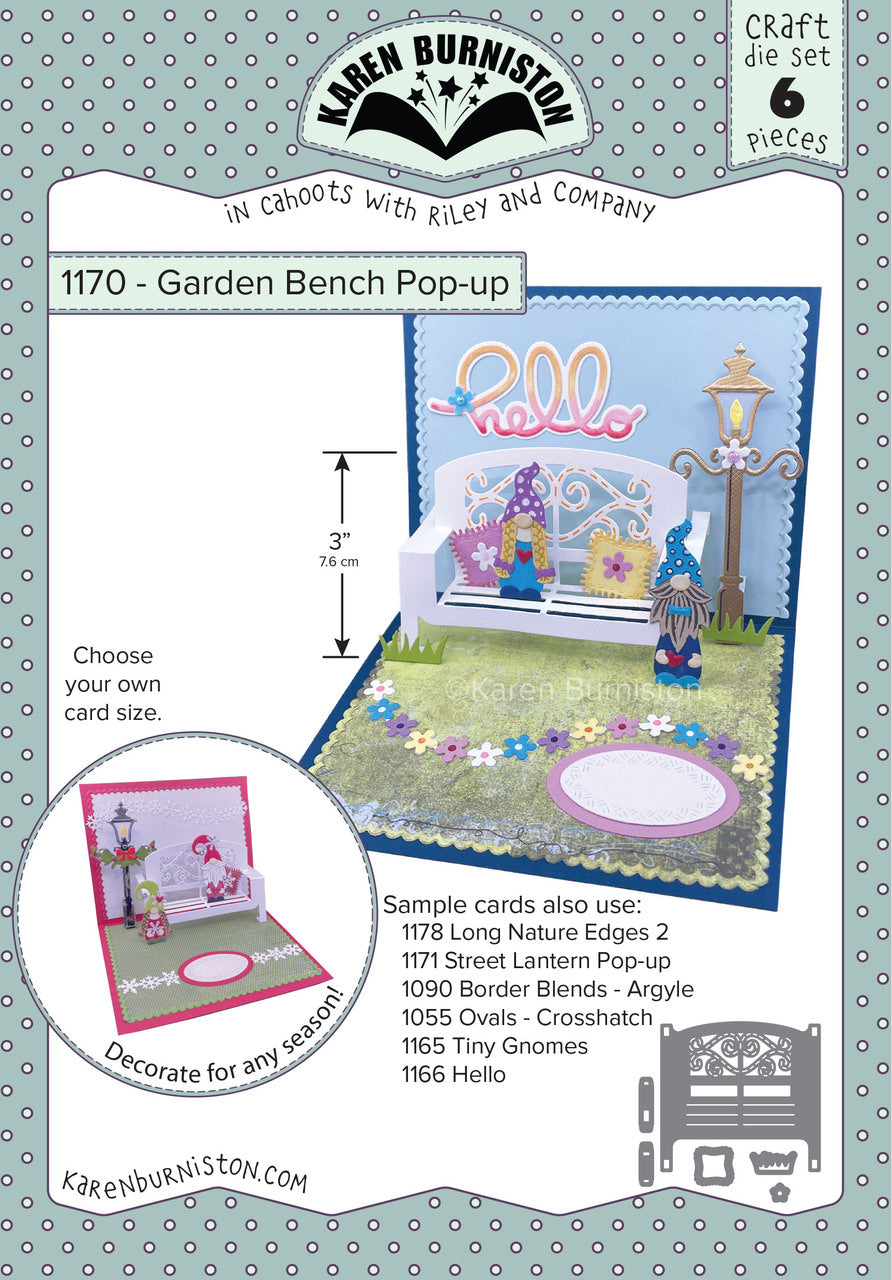 1170 Karen Burniston - Garden Bench Pop-Up