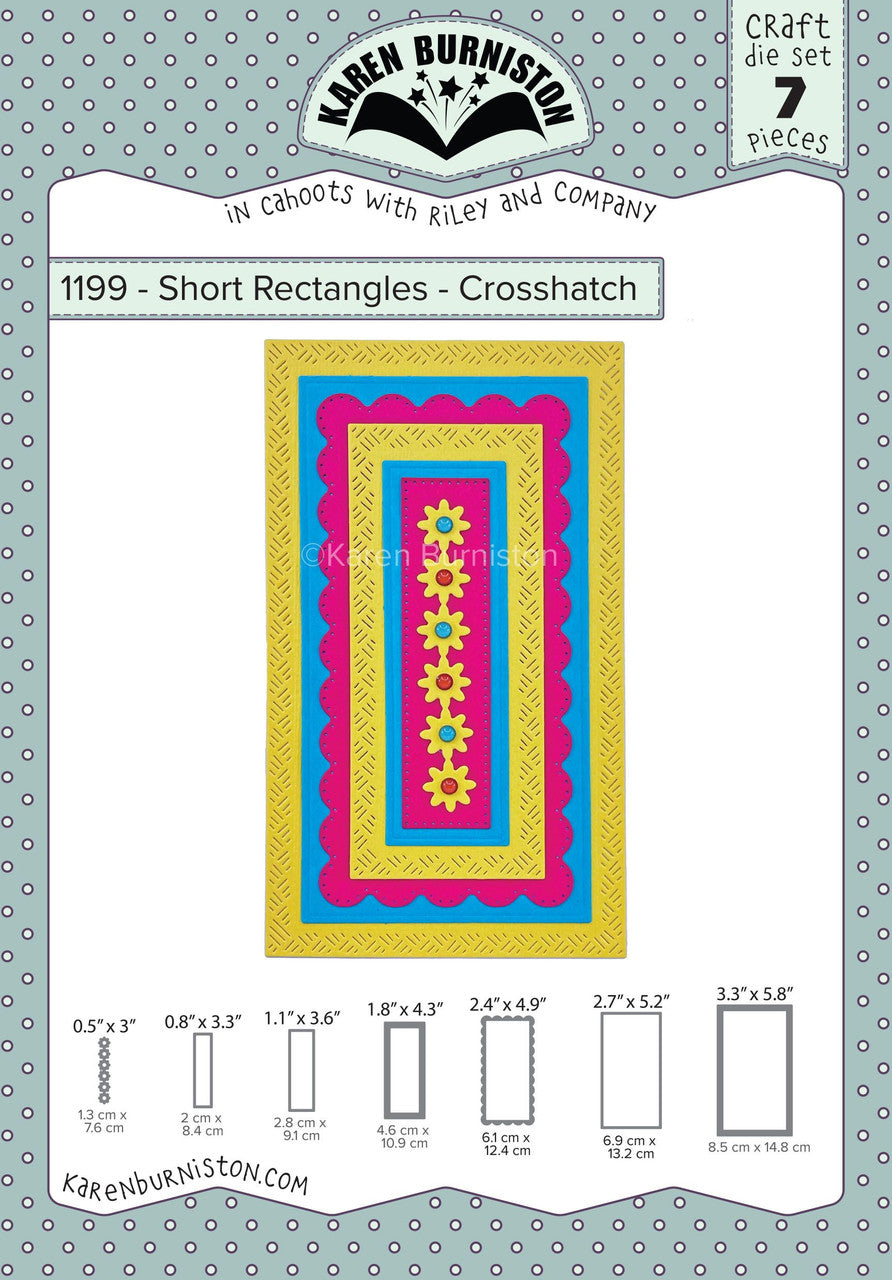 1199 Karen Burniston - Short Rectangles - Crosshatch