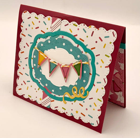 Karen Burniston - Card Kits - Little Twist Panel Birthday Card