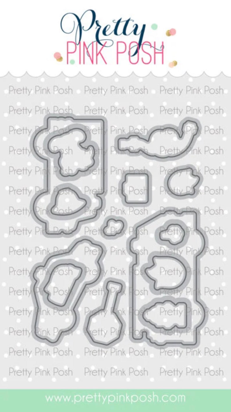 Pretty Pink Posh - Clear Stamp & Die Bundle - Helper Vehicles