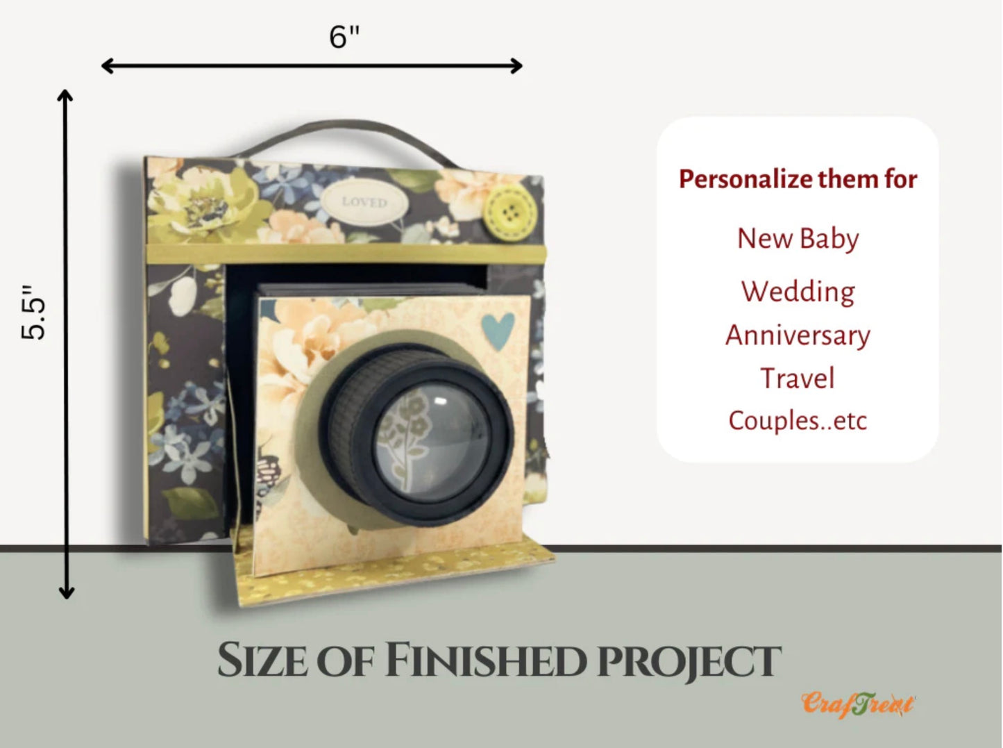 Craftreat - Vintage Camera - Kraft