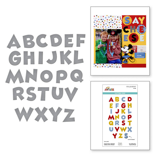 Spellbinders - Cutting Dies - Classic Mouse Alphabet