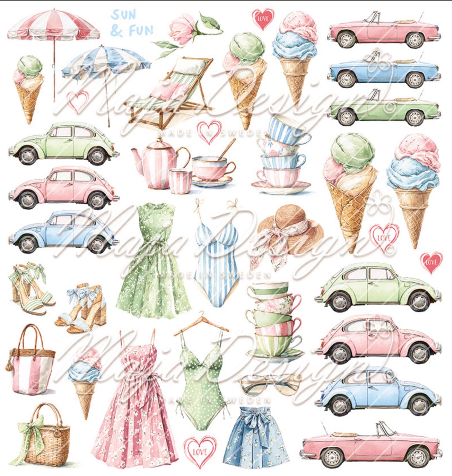 Maja Design - 12x12 Collection Pack - Summer Feeling