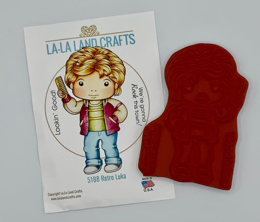 La-La Land Crafts - Rubber Stamps - Retro Luka