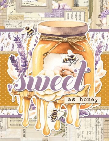Simple Stories - Simple Cards Card Kit - Simple Vintage Lavender Fields