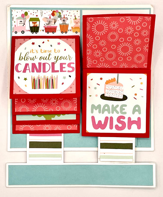 Scrapp’n Savvy - Card Kits - Waterfall Pull Birthday Card