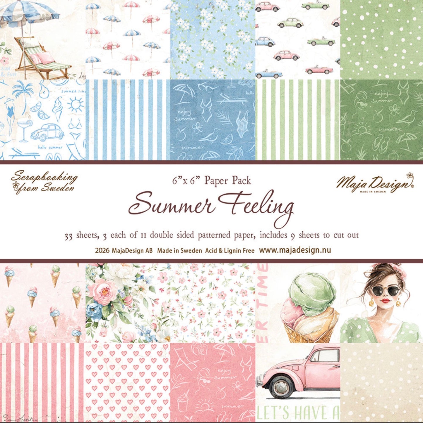Maja Design - 6x6 Paper Pack - Summer Feeling