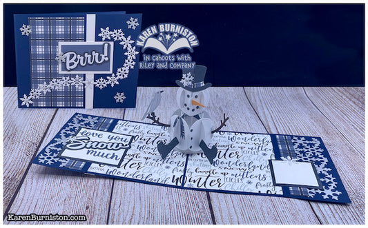 Karen Burniston - Card Kits - Snowman Pop-up Card (2021)