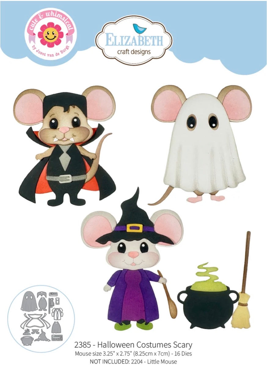 Elizabeth Craft Designs - Steel Dies - Halloween Costumes Scary