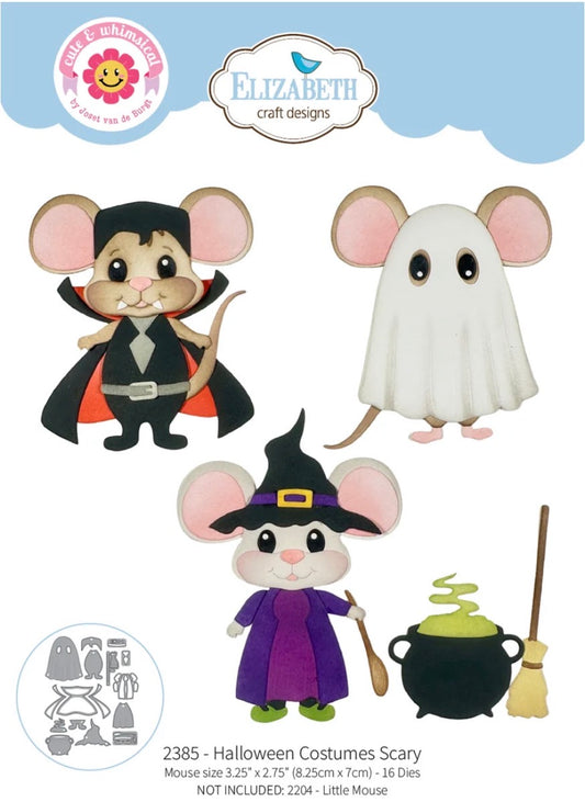 Elizabeth Craft Designs - Steel Dies - Halloween Costumes Scary