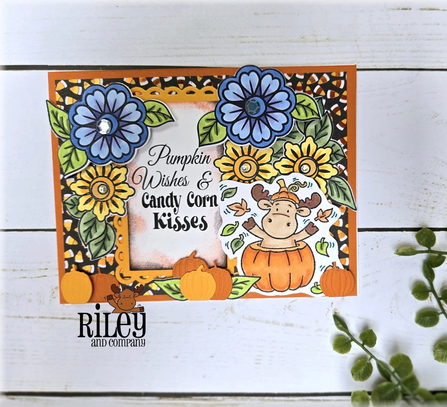 Riley and Co - Clear Stamps - Candy Corn Kisses