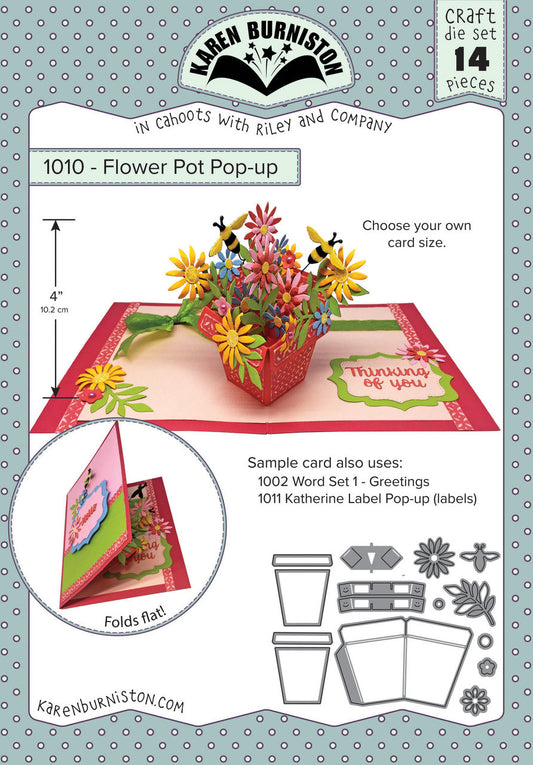 1010 Karen Burniston - Flower Pot Pop-Up