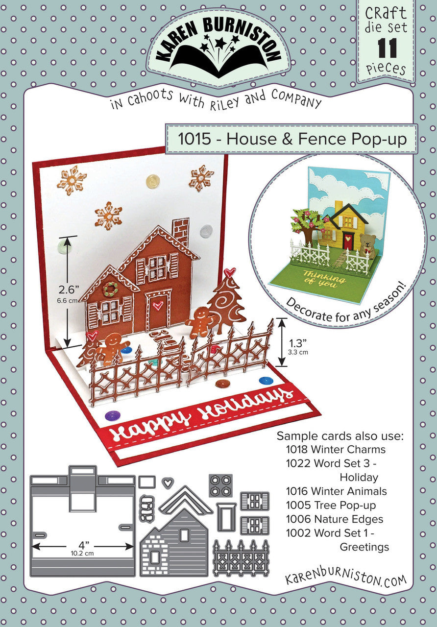 1015 Karen Burniston - House And Fence Pop Up