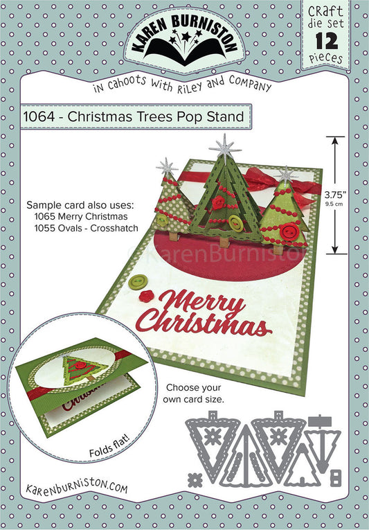 1064 Karen Burniston - Christmas Trees Pop Stand